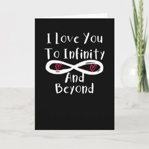 Ik hou van jou tot oneindig en verder valentinekop kaart