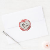 Ik Hou Van Jou Verlovingsfeest Verjaardagsstickers Ronde Sticker (Envelop)