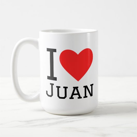 Ik hou van Juan Koffiemok (Links)