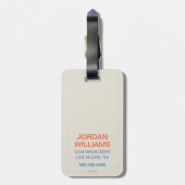 Ik hou van jullie allemaal bagagelabel (Achterkant verticaal)