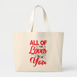 Ik hou van jullie allemaal grote tote bag