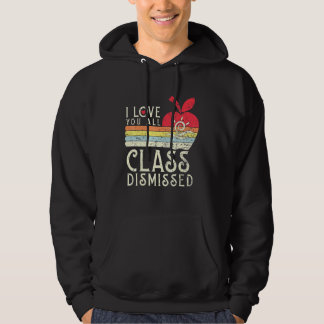 Ik hou van jullie allemaal klasse ontslagen - Leer Hoodie