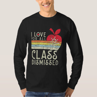 Ik hou van jullie allemaal klasse ontslagen - Leer T-shirt