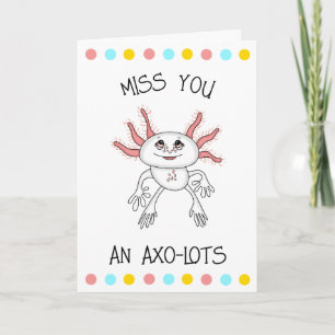 Ik hou van jullie Axolotl Romantische Flirty Kaart