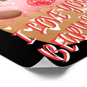 IK HOU VAN JULLIE BEAARDE VEEL grappige Valentijns Poster (Hoek)