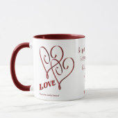 Ik hou van jullie intertwins Red Hearts Coffee Mok (Links)