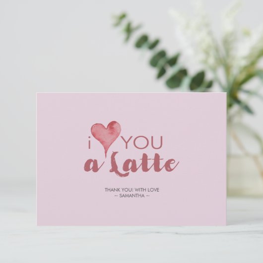 Ik hou van jullie laatste Valentijnse dank jullie Bedankkaart (Staand voorkant)