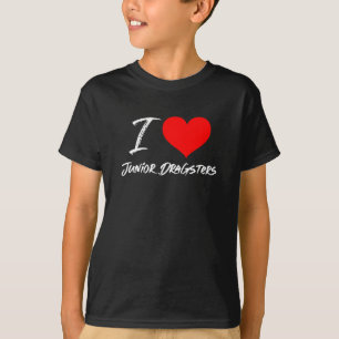 Ik hou van Junior Dragsters Racing Heart T-shirt