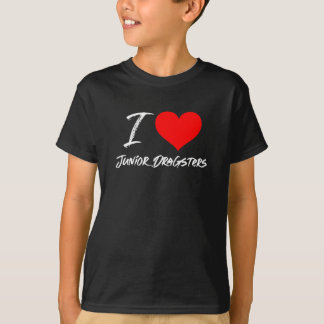 Ik hou van Junior Dragsters Racing Heart T-shirt