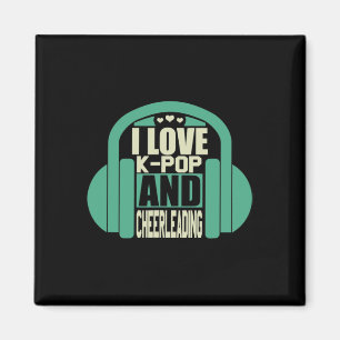 Ik hou van K-pop en cheerleading Magneet
