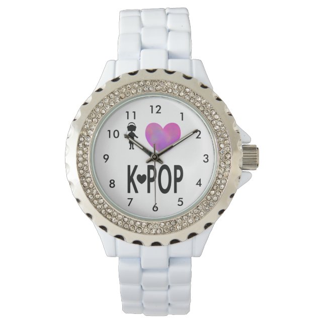 Ik hou van K-pop Horloge (Voorkant)