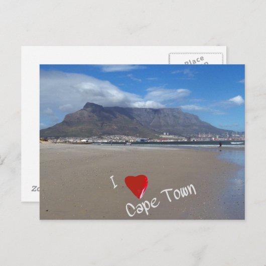 Ik hou van Kaapstad briefkaart (Voorkant / Achterkant)