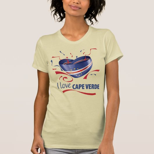 Ik hou van Kaapverdië T-shirt (Voorkant)