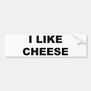 Ik hou van kaas bumpersticker