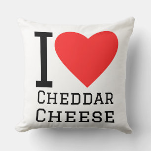 Ik hou van kaas cheddar kussen