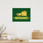 Ik hou van kaas! Funny Cheeseoloog Poster (Keuken)