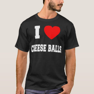 Ik hou van kaasballen t-shirt