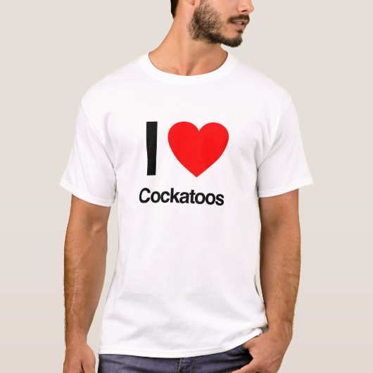 ik hou van kaketoes t-shirt (Voorkant)