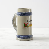 Ik hou van Kale, grappig, Nerdy Beer Lover Gifts. Bierpul (Voorkant links)