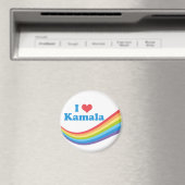 Ik hou van Kamala Rainbow Election Magneet (Insitu (Vaatwasser))