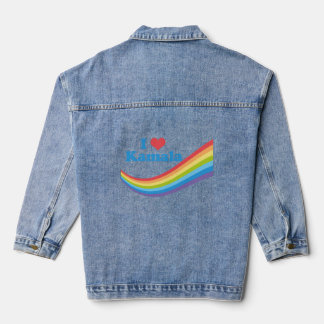 Ik hou van Kamala Rainbow Schattigee Verkiezingen  Denim Jacket