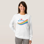 Ik hou van Kamala Rainbow Schattigee Verkiezingen T-shirt (Voorkant volledig)