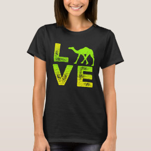 Ik hou van kamelen woestijn kamel en hou van jonge t-shirt