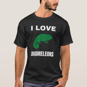 Ik hou van kameleons t-shirt