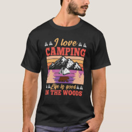 Ik hou van kamperen Grappige Camping Outdoor Campe T-shirt