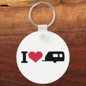 Ik hou van kamperen - karavaan sleutelhanger (Voorkant)