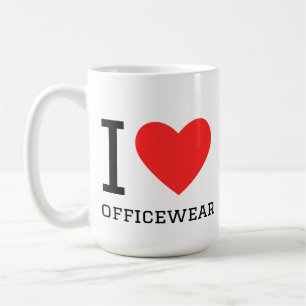 Ik hou van kantoorwear koffiemok