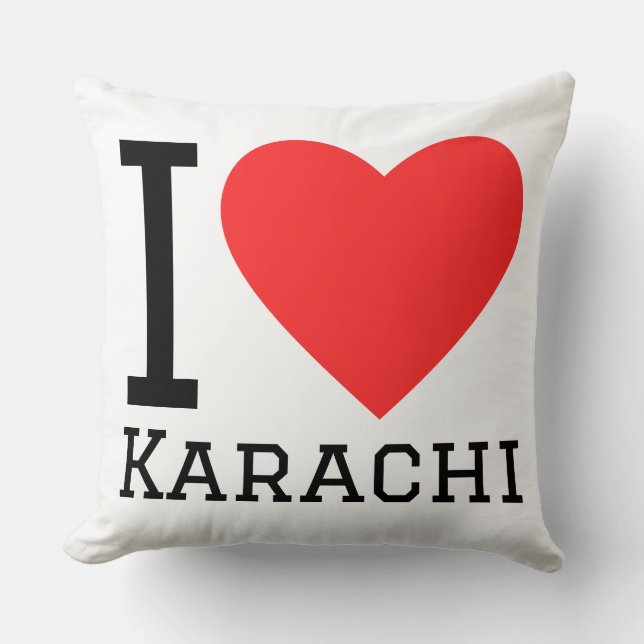Ik hou van Karachi Kussen (Voorkant)