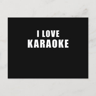 Ik hou van Karaoke - zingende Cadeau Briefkaart