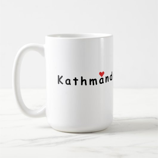 Ik hou van Kathmandu Nepal Koffiemok (Links)
