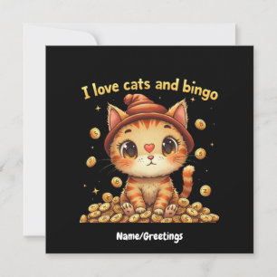 Ik hou van katten en Bingo Perfecte Combo Bingo Li Kaart