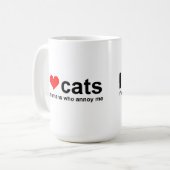 Ik hou van katten, het zijn mensen die me Mok irri (Voorkant links)