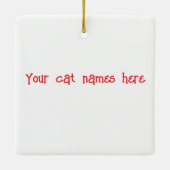 Ik hou van katten keramisch ornament (Achterkant)