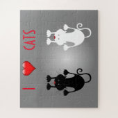Ik hou van katten legpuzzel (Verticaal)