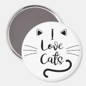 Ik hou van katten magneet (Voorkant / Achterkant)