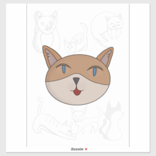 Ik hou van katten sticker