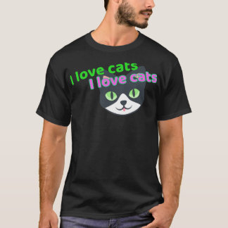 Ik hou van katten t-shirt