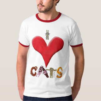 Ik hou van katten t-shirt