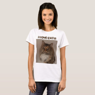 Ik hou van katten! T-shirt