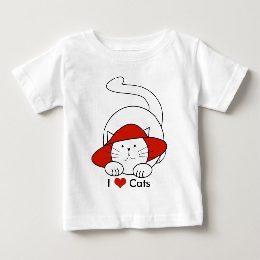 Ik hou van katten T-shirt (Voorkant)