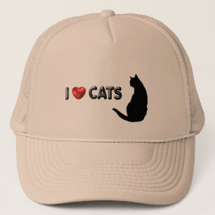 Ik hou van katten trucker pet