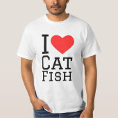 Ik hou van kattenvis t-shirt (Voorkant)