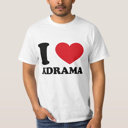 Ik hou van KDRAMA T-shirt (Voorkant)