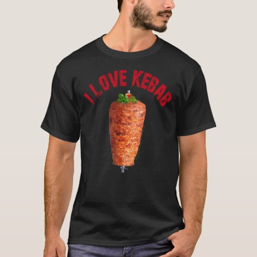 Ik hou van Kebab Classic T-Shirt (Voorkant)