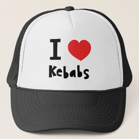 Ik hou van Kebabs Trucker Pet (Voorkant)