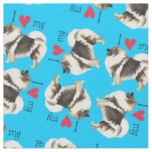 Ik hou van Keeshond Stof